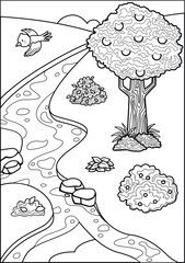 adam and eve coloring page