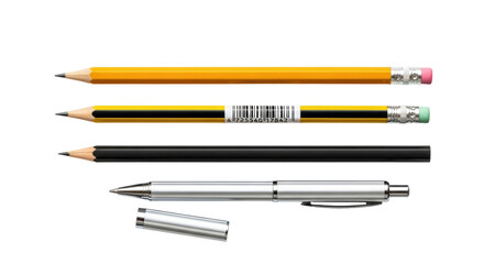 Isolated Pens and Pencils