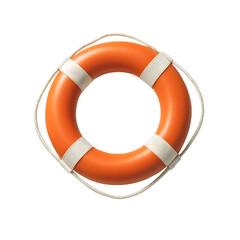 Life Buoy Isolated on White Background
