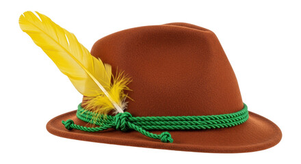 Isolated Traditional Bavarian Hat