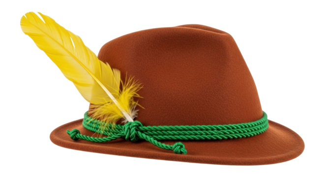 Isolated Traditional Bavarian Hat