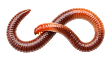 Isolated Earthworm