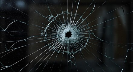 broken glass window