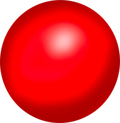 red glossy sphere