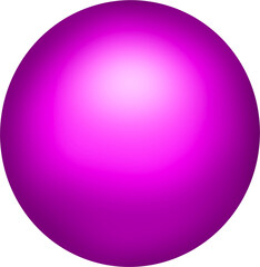pink glossy sphere