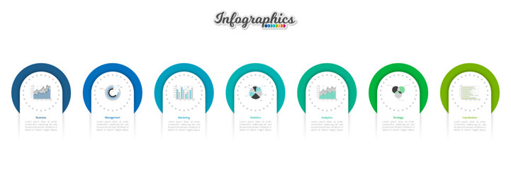 Infographic timeline template can be used for chart, diagram, web design, presentation, advertising, history