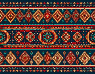 Vibrant Ethnic Pattern Design indian pattern