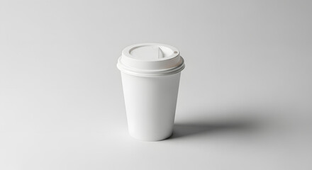 Blank White Coffee Cup Mockup Perfect for Branding and Design