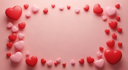 Obraz premium Heart Frame Background.