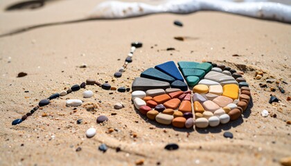 Sandy Shores Statistics A Pie Chart of Pebbles by the Sea