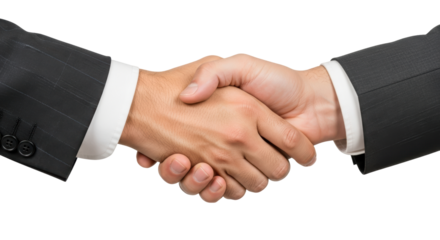 Isolated Business Handshake