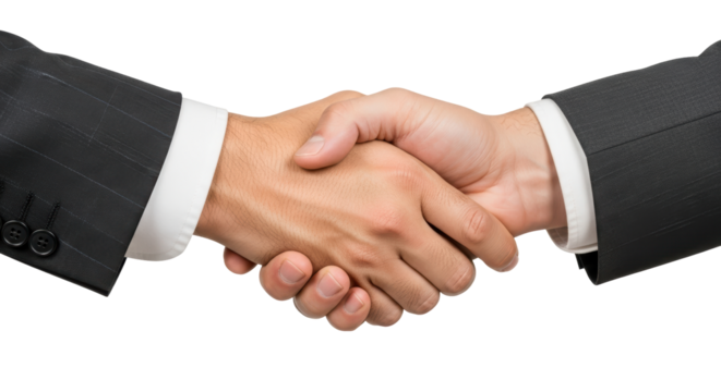 Isolated Business Handshake