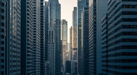 Obraz premium City Skyline Architecture.