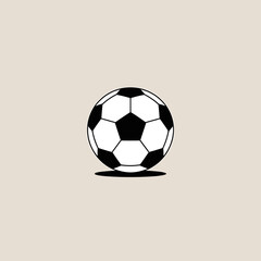 Minimalist soccer ball illustration