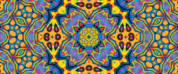 Bright multicolor background, colorful abstract kaleidoscopic pattern