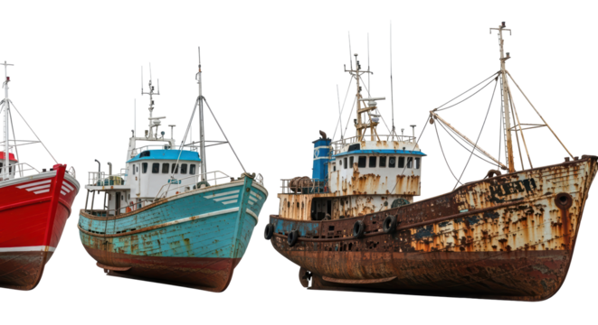 Isolated Fishing Boat