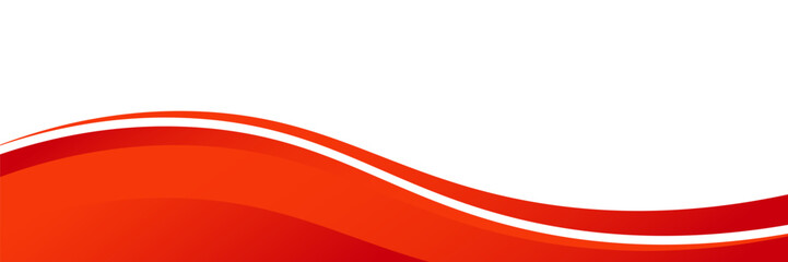 Abstract vector design featuring dynamic red and orange waves flowing across a white background, creating a bold, energetic, and modern visual layout.