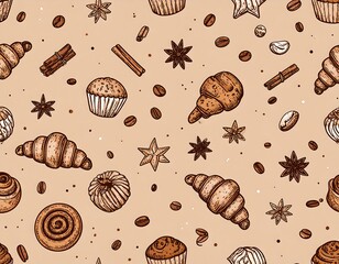 Baked goods pattern