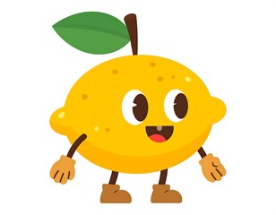 Obraz premium Cute cartoon lemon