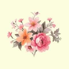 Beautiful seamless floral water color pattern Set
 Art & Illustration