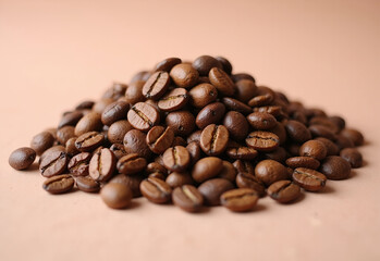Obraz premium Coffee Beans on Soft Background 