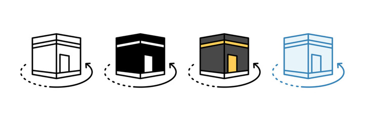 Tawaf  Icon Set Multiple Style Collection