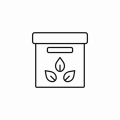 recycled box icon icon sign vector