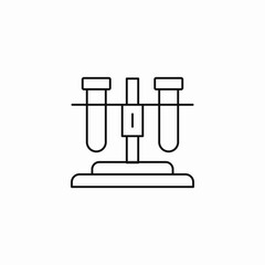 test tubes rack icon sign vector