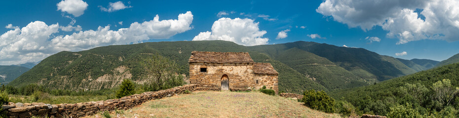 Virgen de las Eras hermitage, in Susín town, in Aragón, (Spain)