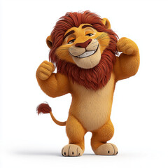 lion isolated on white