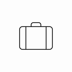 classic travel bag icon sign vector