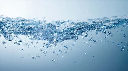 Close-up of water surface with ripples and bubbles