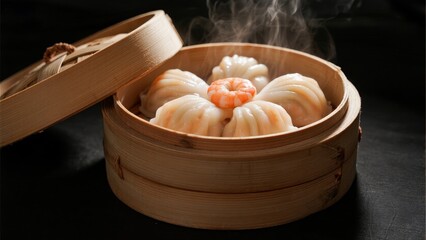 Shrimp Dumplings (Har Gow), applicable in food promotion, culinary education and restaurant menus.