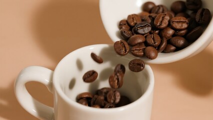 Coffee Beans, applicable in coffee product promotion, culinary education and cafe decoration.