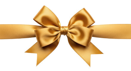 Fototapeta premium Isolated Gold Ribbon Bow
