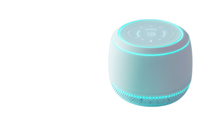 Modern smart speaker, light accents