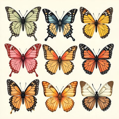  butterflies painting