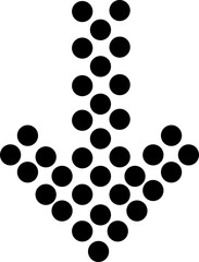 Arrow icon on a transparent background Down arrow vector Bold Black Arrow Vector Icons Set. Directional Arrow Symbols, Curved, Straight, Right Angle, Upward, Left, Circular, Navigation, Pointer, Road 