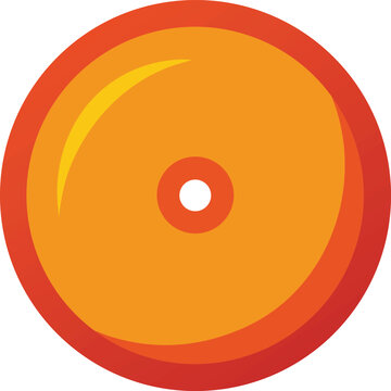 Vector orange CD icon