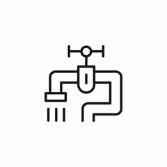 plumbing and pipe icon sign vector