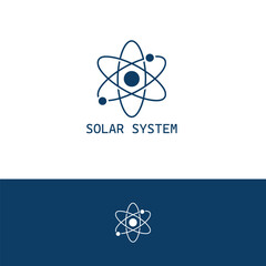 Solar system logo design template © Logohub360