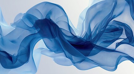 Abstract flowing blue fabric (1)