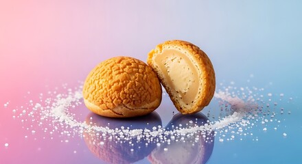 Close Up of Two Delicious Pastries.