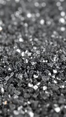 Close-up of fine black pebbles