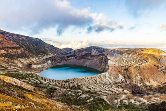 Okama Crater in Zao, Miyagi Prefecture