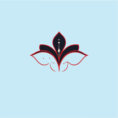 Obraz premium Elegant Minimalist Floral Logo for Lumina Beauty.eps