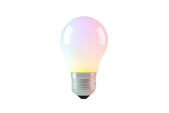 Colorful LED light bulb