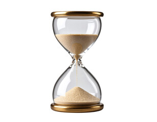 3D hourglass transparent background