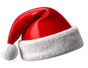 3D santa hat transparent background