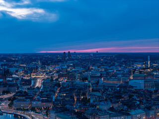 Stockholm capital city of Sweden, drone photo